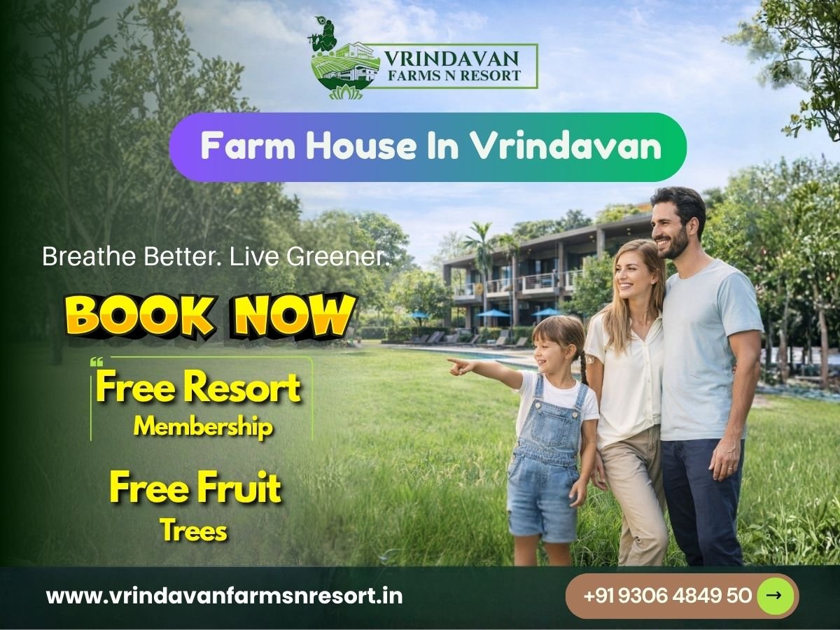 Farmhouse in Vrindavan: A Perfect Blend of Spiritual Living, Nature & Smart Investment